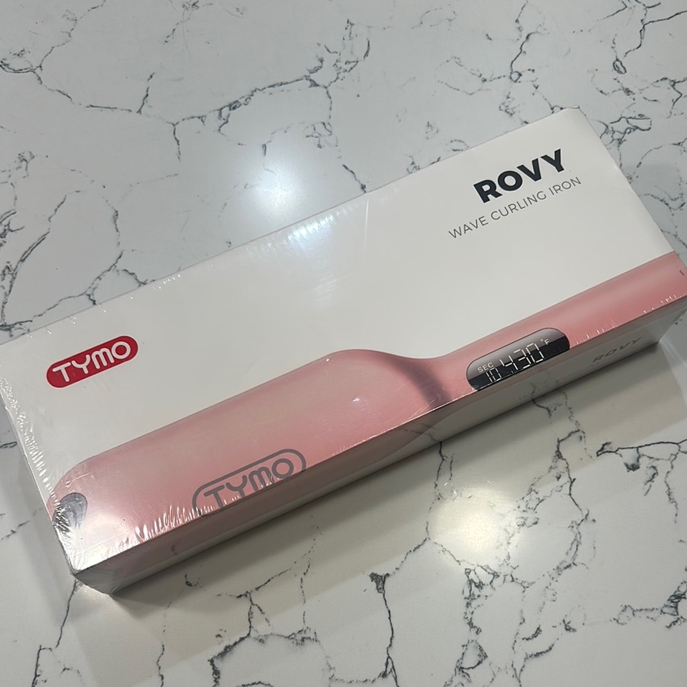 New Sealed TYMO Rovy Wave Curling Iron in Pink